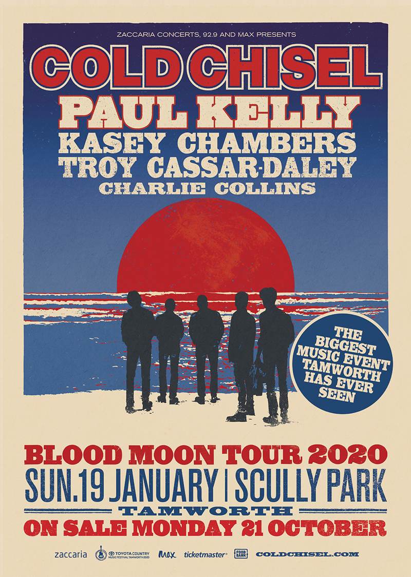 Cold Chisel Blood Moon Tour On Sale NOW! Troy CassarDaley